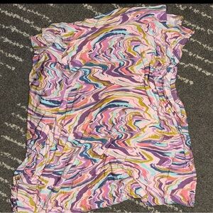 Little sleepies marble pink swirl bamboo swaddle nwot